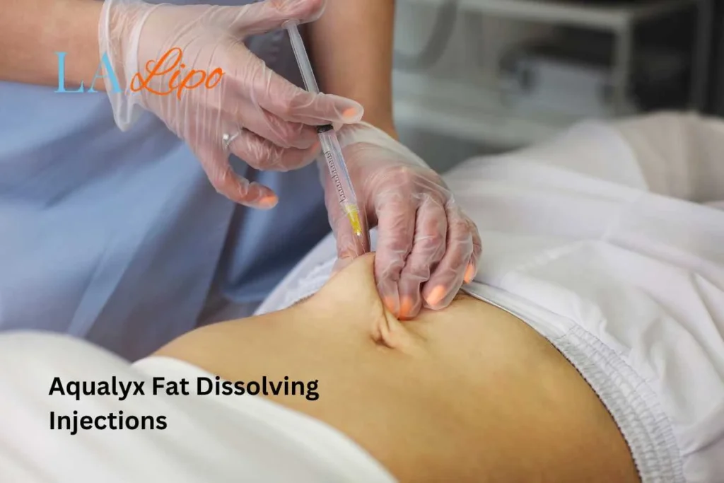 woman having fat dissolving injections King's Lynn in the stomach