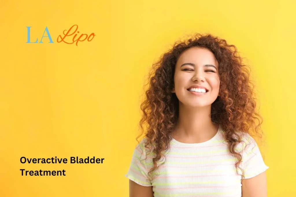 woman smiling about overactive bladder treatment King's Lynn solutions